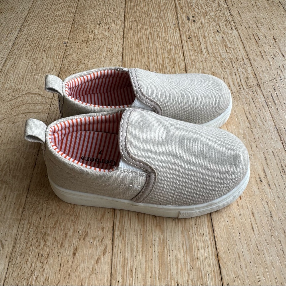 Gerber Unisex Beige Kids Slip-On Shoes